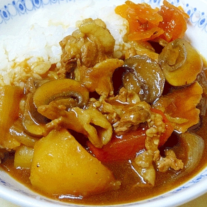 健康にはちょっと？　｢こってり和風カレー｣